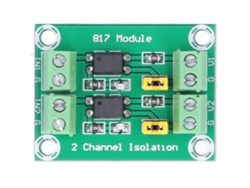 Módulo De Aislamiento Optoeléctrico 817 De 2 Canales, Antiinterferencias, 3,6-24 V, Portátil.
