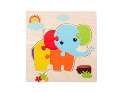 Quebra-cabeça De Madeira Para Crianças Animais Cartoon Educaional Brinquedo Toddler Presente