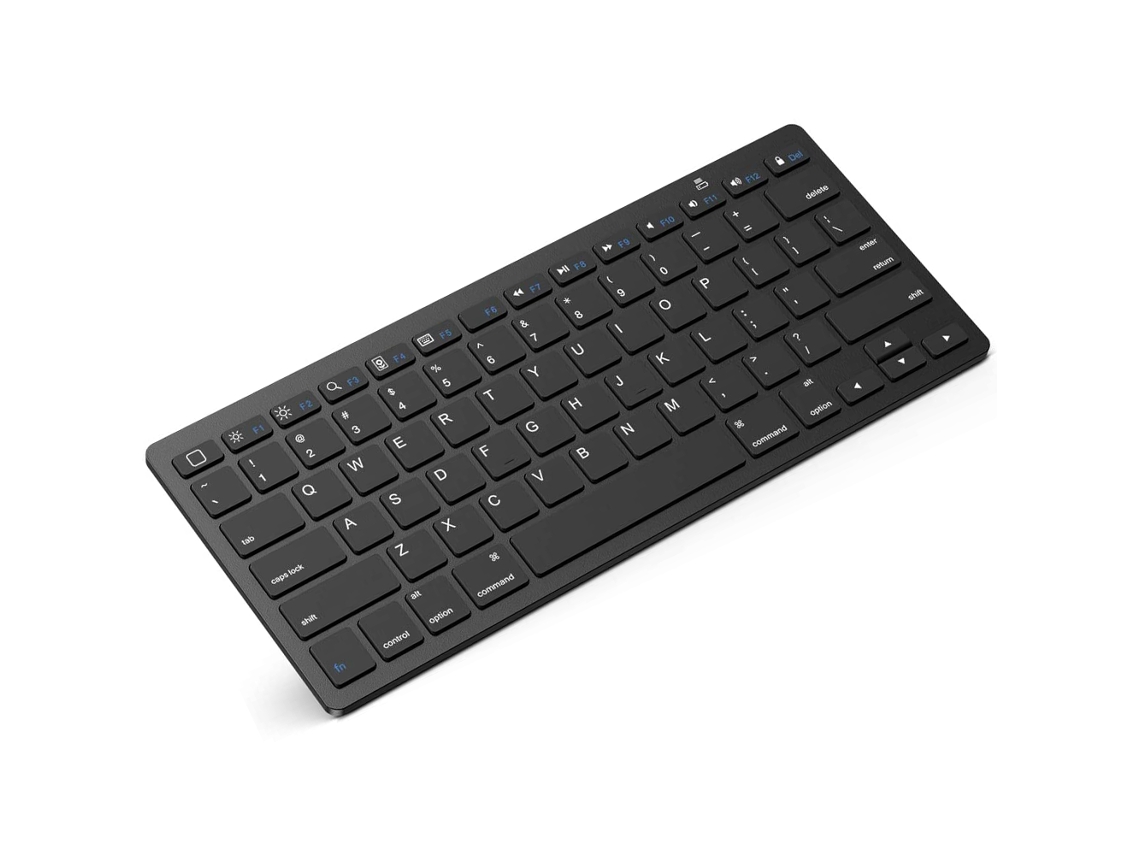 MEOIRUERY Teclado Inalámbrico Slim 2.4 GHz 78 Teclas con Receptor USB para Windows 10/8/7/Vista/XP y Android