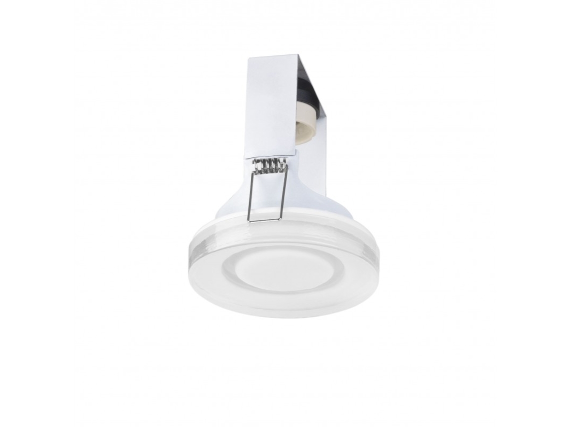Downlight Empotrable De Techo FORLIGHT De 90Mm De Diámetro Para Bombilla Gu10 En Blanco Con Difusor De Cristal