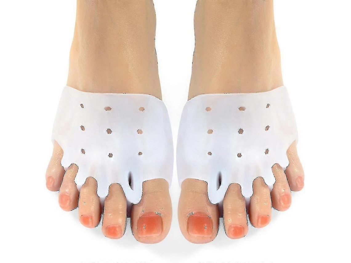 Protectores metatarsianos de gel, 6 unidades, almohadillas transpirables para los dedos, separadores de dedos para callosidades por neuroma de Morton.