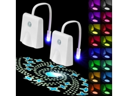 Lámpara Led Para Inodoro, Juego De 2 Piezas Con Sensor De Movimiento.