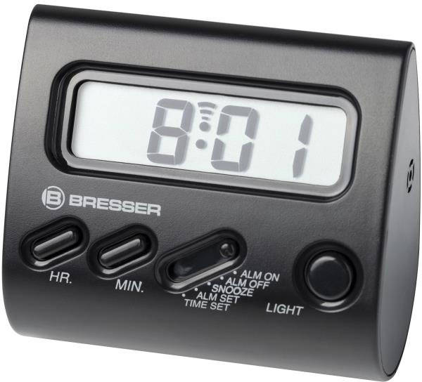 Bresser Reloj Negro 6.6 x 6 3.6 cm despertador yoyo 8010090cm3000