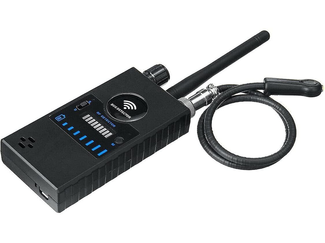 Detector antiespía detecta errores, señal GPS del coche y cámaras ocultas. Yizhood (Negro) de 1 MHz y 6,5 GHz