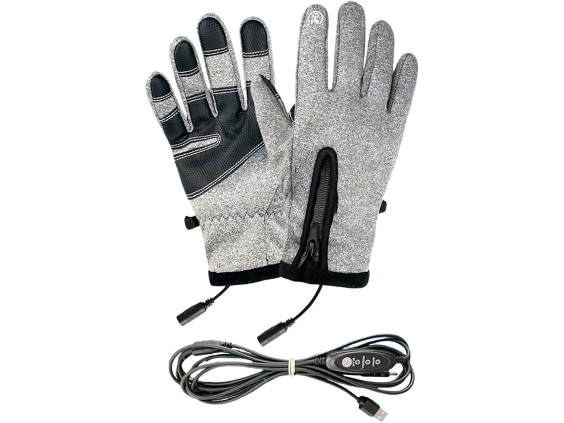 Guantes calefactables para hombre, guantes térmicos eléctricos, resistentes al viento y con pantalla táctil, Vayotoy