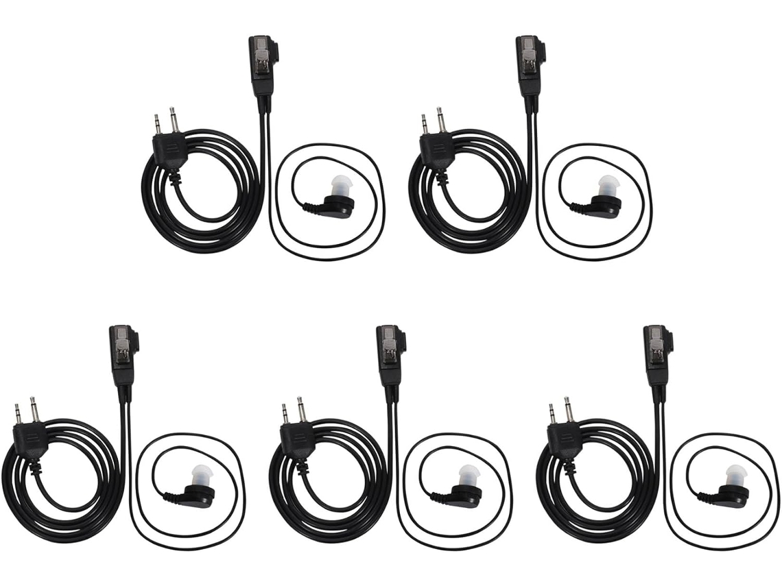 5x Auriculares Con Micrófono De Tubo De Aire Para Walkie-talkie G6 G7 G8 G9 75-810 Gxt650 Lxt80 Sin
