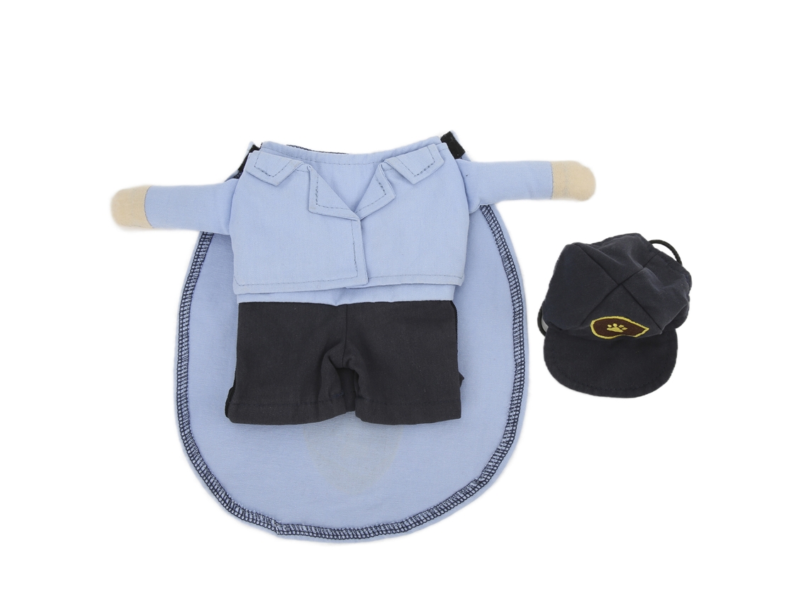Kkpm-disfraz De Cartero Para Mascotas Suave Y Divertido Con Gorra Para Perros Y Gatos Pequeños