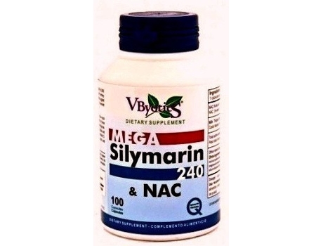 Complemento Alimentar VBYOTIC Mega Silymarin 240 & Glutation+ Rabano Ne (100 Cápsulas)