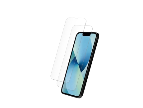 Juego de 2 vasos planos templados MYWAY iPhone 14 Plus/13 Pro Max
