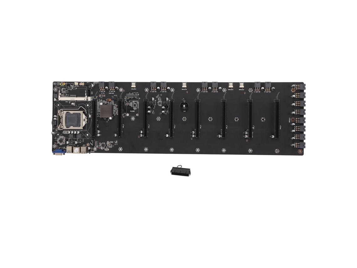 Placa Base De Minería 2 Usb3.0 4 Usb2.0 Espaciado De Tarjeta Gráfica De 65mm Ddr3 Ddr3l Msata Vga