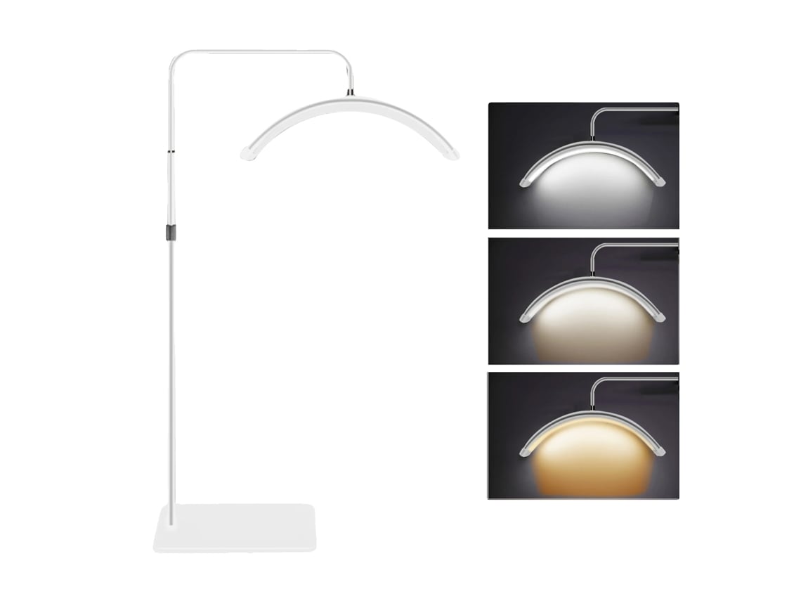 Luz LED de vídeo para suelo, temperatura de color ajustable, brillo regulable, enchufe UE, blanco, OEM