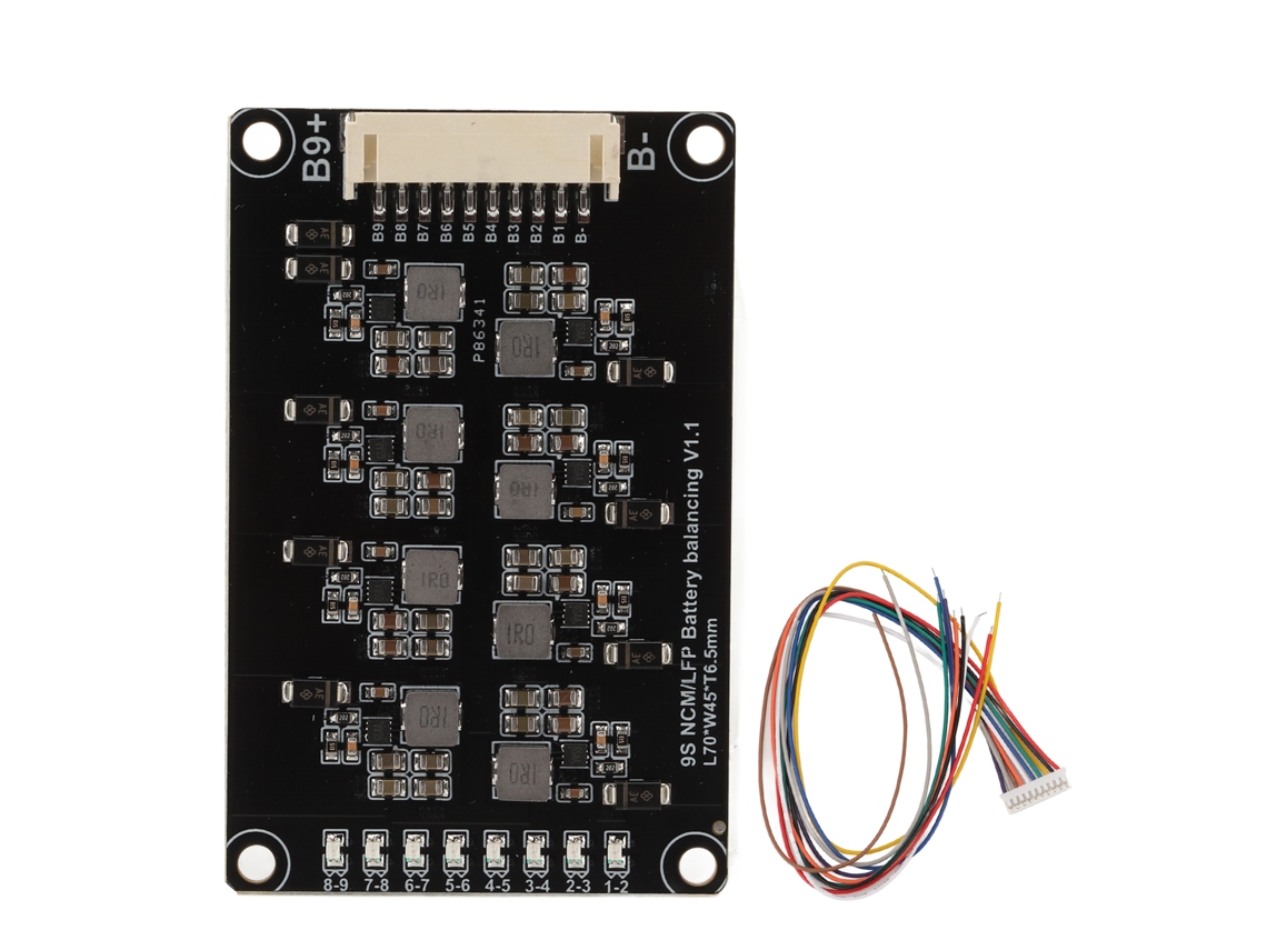 Equalizador Activo Balancer Inductivo Transferencia Energía 1.2a 9s Para Batería De Fosfato De Hierro Y Litio