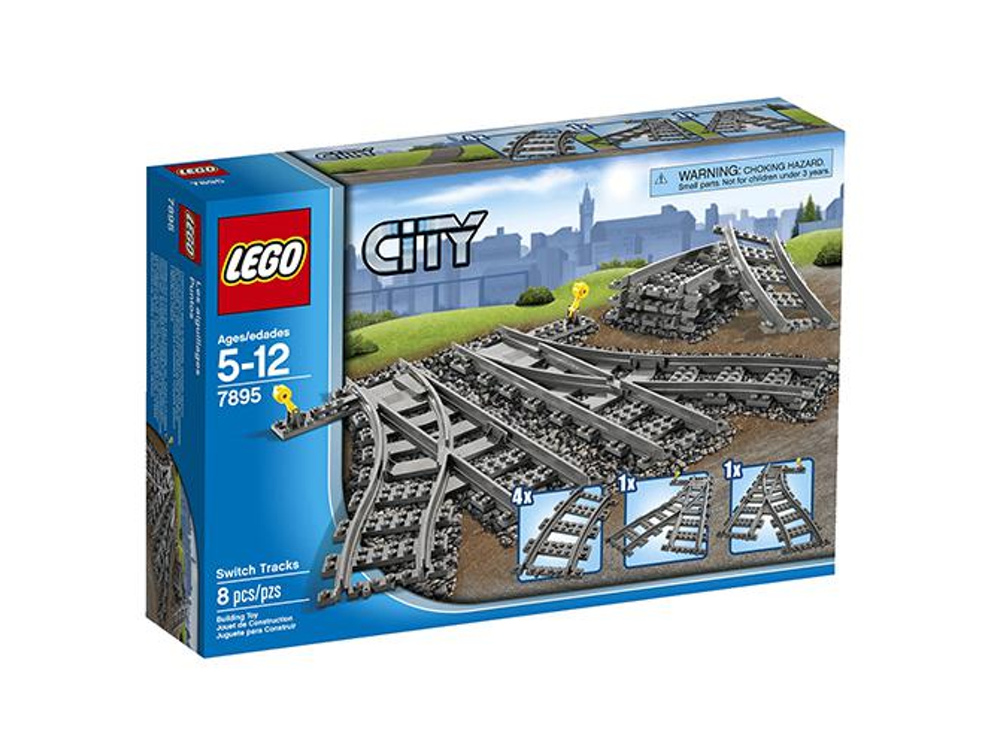 LEGO City: Carris com Agulhas - 7895 (Idade mínima: 5 - 6 Peças)