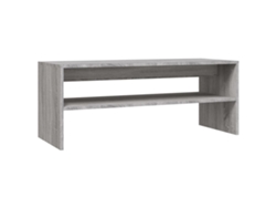Mesa de centro Sonoma MAISON EXCLUSIVE, derivados de madera gris (100 x 40 x 40 cm)