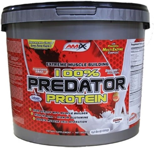 Amix Whey Pure fusion 4 kg cookie crema para aumentar masa muscular sabor vainilla predator formato bote de ayuda al crecimiento libre aspartamo ideal batidos encrecimiento