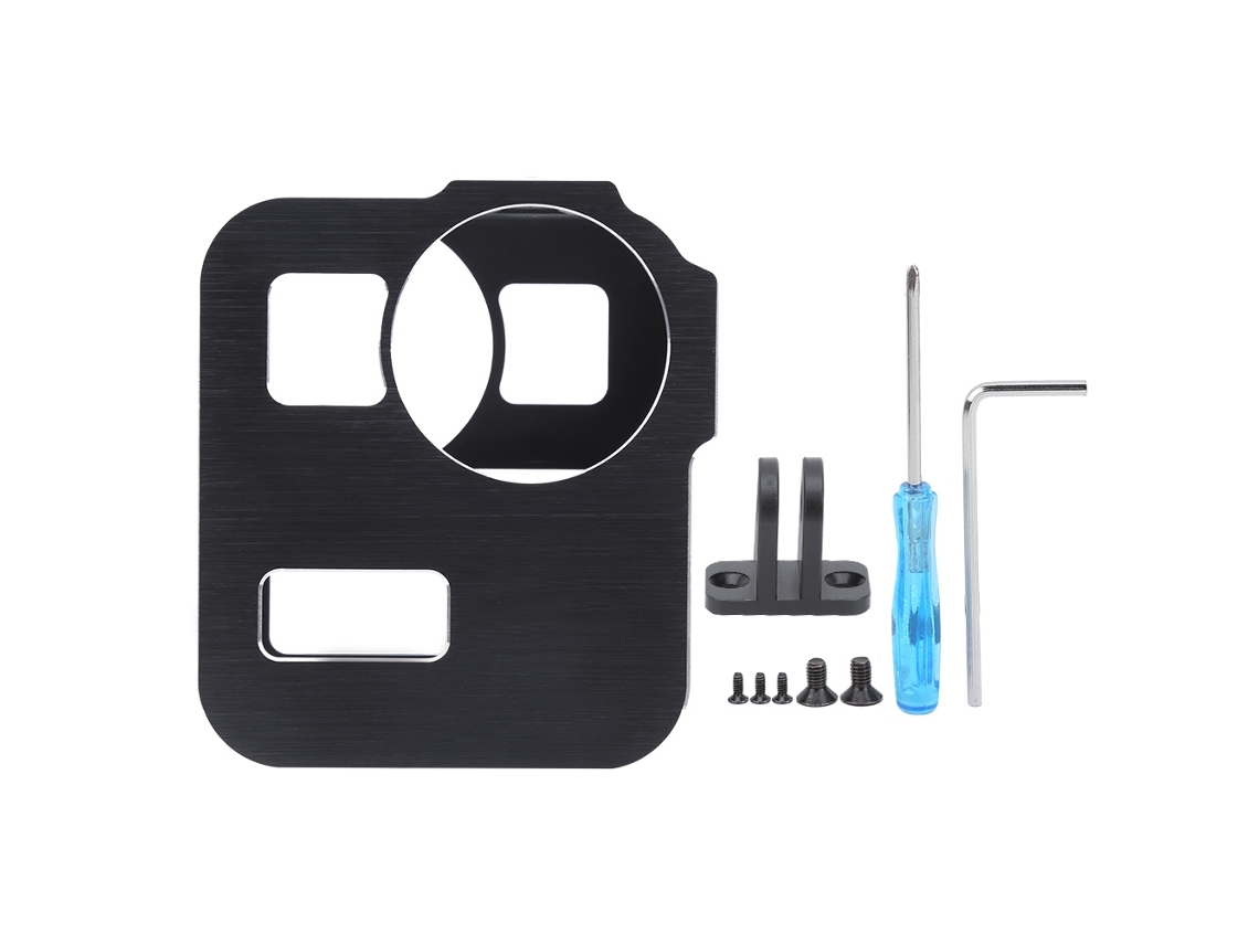 NEVEANCE Carcasa de Protección de Aleación de Aluminio con Cold Shoe para Cámara Panorámica GoPro Max