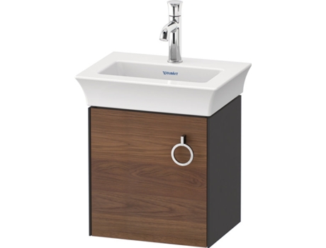 DURAVIT Tulip blanco, mueble de tocador colgado en la pared, ancho 384 x fondo 298mm, con 1x tope de puerta a la izquierda, con tirador, WT4250L