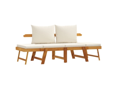 Banco De Jardín VIDAXL Marrón Madera de acacia (205x74x66 cm)