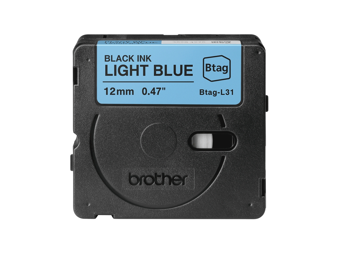 Cinta Doméstica BROTHER BTAGL31 Negro sobre Azul claro