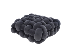 2026-almohada Nórdica Cuadrada 30x30x12cm Tela Plush Suave Decorativa Para Sofá Cama Gris Oscuro