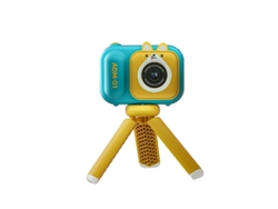 Mini cámara digital para niños, 4800 W, HD, 24 pulgadas, con trípode, color azul, Yizhood