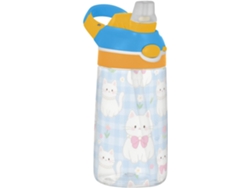 Botella de agua deportiva Tritan con tapa de pajita de boca ancha.