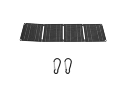 Cargador solar plegable de 40 W, 2 puertos USB, 5 V, portátil, para acampar al aire libre