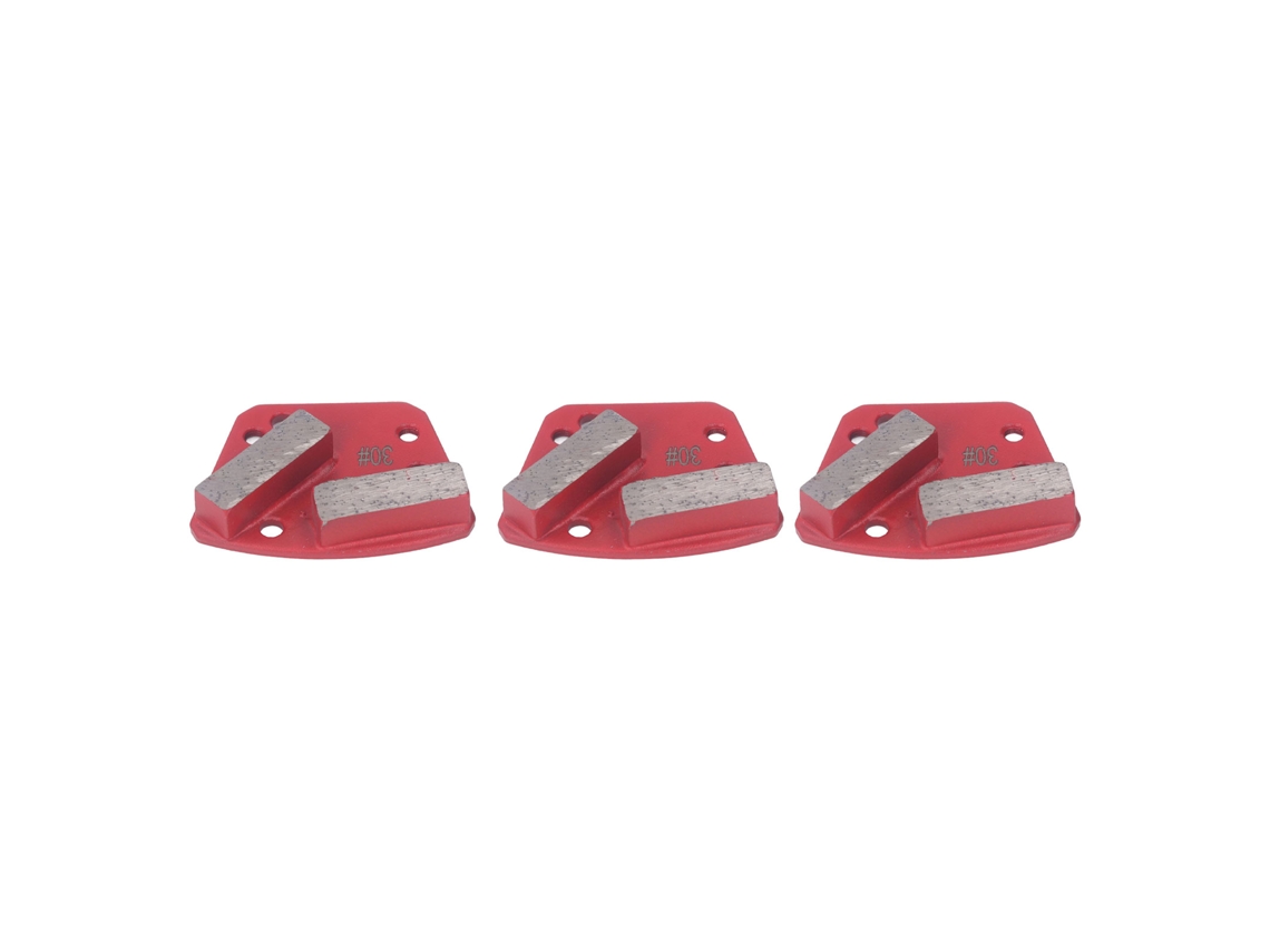 3 Piezas Zapatos De Esmerilado Diamante 30 Gritos Trapecial Herramienta De Corte Para Suelos De Concreto 2 Dientes Largos