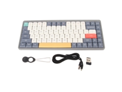 Baoj-2026teclado Mecânico Sem Fio Bluetooth Com 84 Teclas, 3 Modos, 2.4g Gaming Com Cabo Type C Para Win