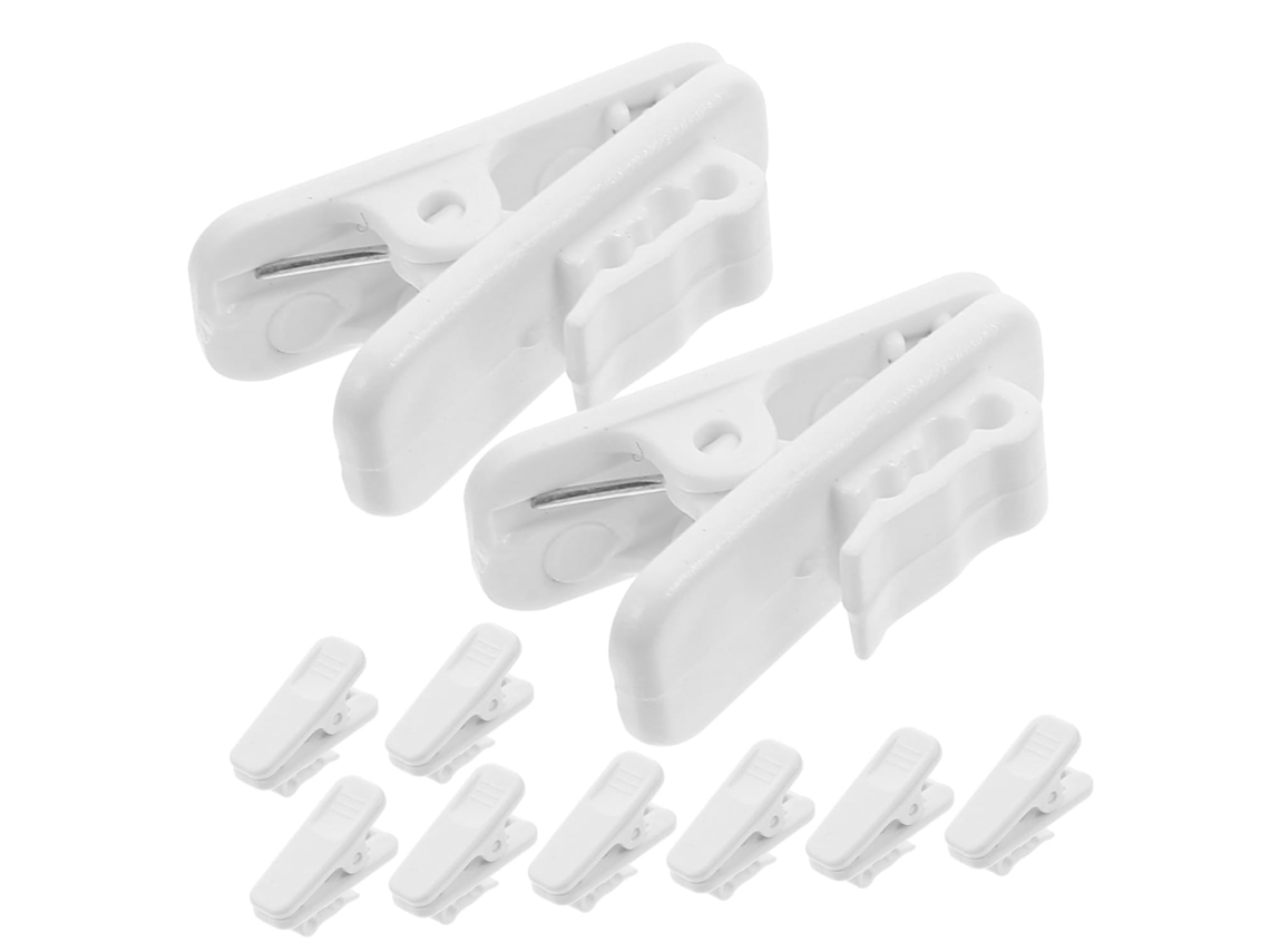 10 Piezas De Clips Blancos Para Organizar Cables De Auriculares: Prácticos Y