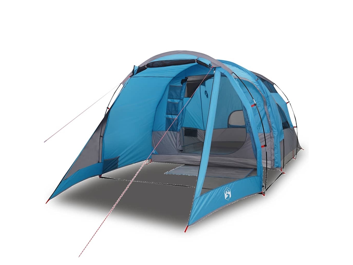 Tienda de campaña túnel para 4 personas VIDAXL impermeable azul