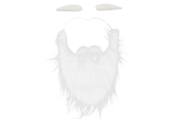 Conjunto De Barba De Papá Noel Ajustable Falso Para Navidad