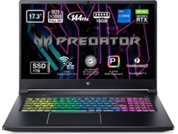 Portátil Gaming ACER Predator Helios 300 PH317-55-78AY (Intel Core i7-11800H - NVIDIA GeForce RTX 3060 - RAM: 16 GB - 1 TB SSD PCIe - 17.3'')