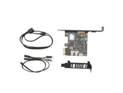 Tarjeta De Control Remoto Pcie Para Pc Con Detección De Temperatura, Control De Ventilador Y Temporizador.