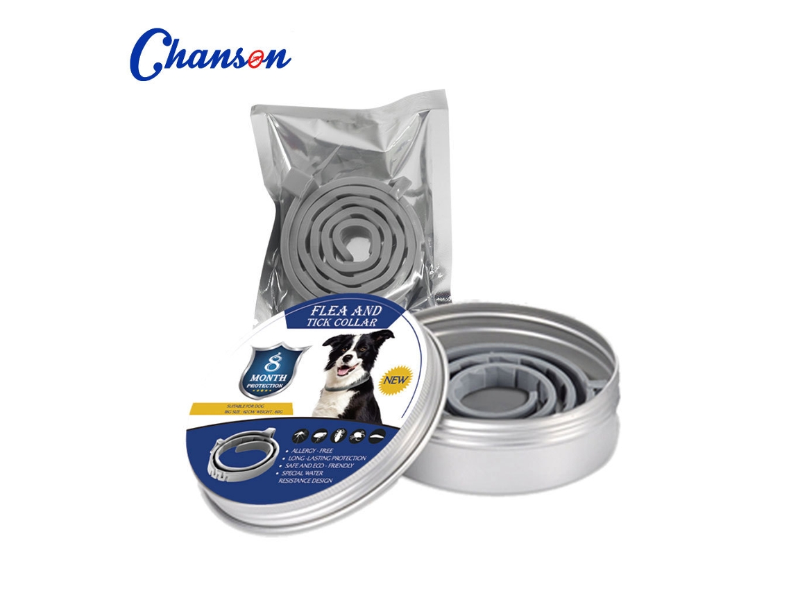 Colar Antiparasita Para Cães, 8 Meses De Proteção, Seguro, Hipoalergênico, Resistente À Água.