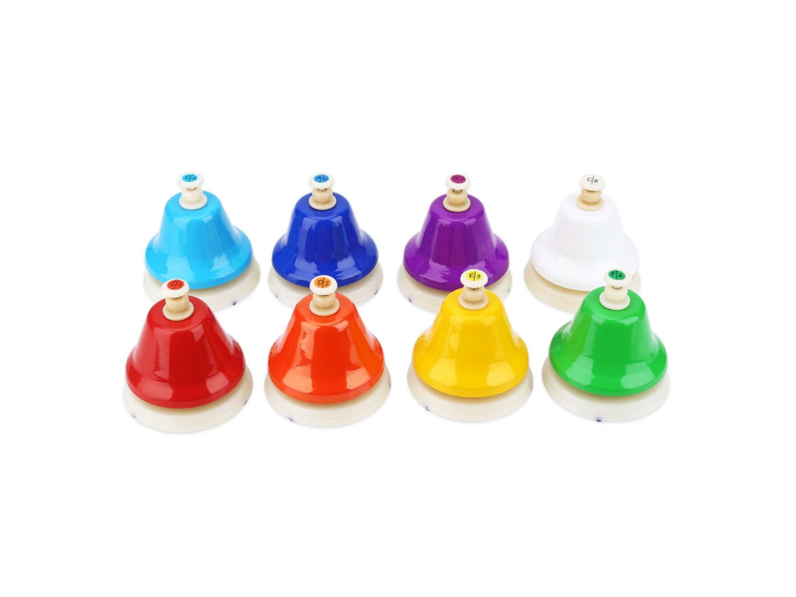 Juego de campanas para niños (multicolor, 8 notas)