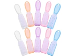 Conjunto De 10 Pincéis Pequenos Para Unhas, Pincéis Para Pó Com Cabos Longos.