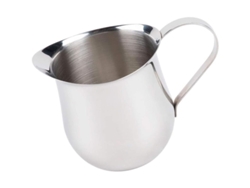 Cafetera de acero inoxidable con forma de campana de 240 ml (8 oz) para crepes, 2 unidades.