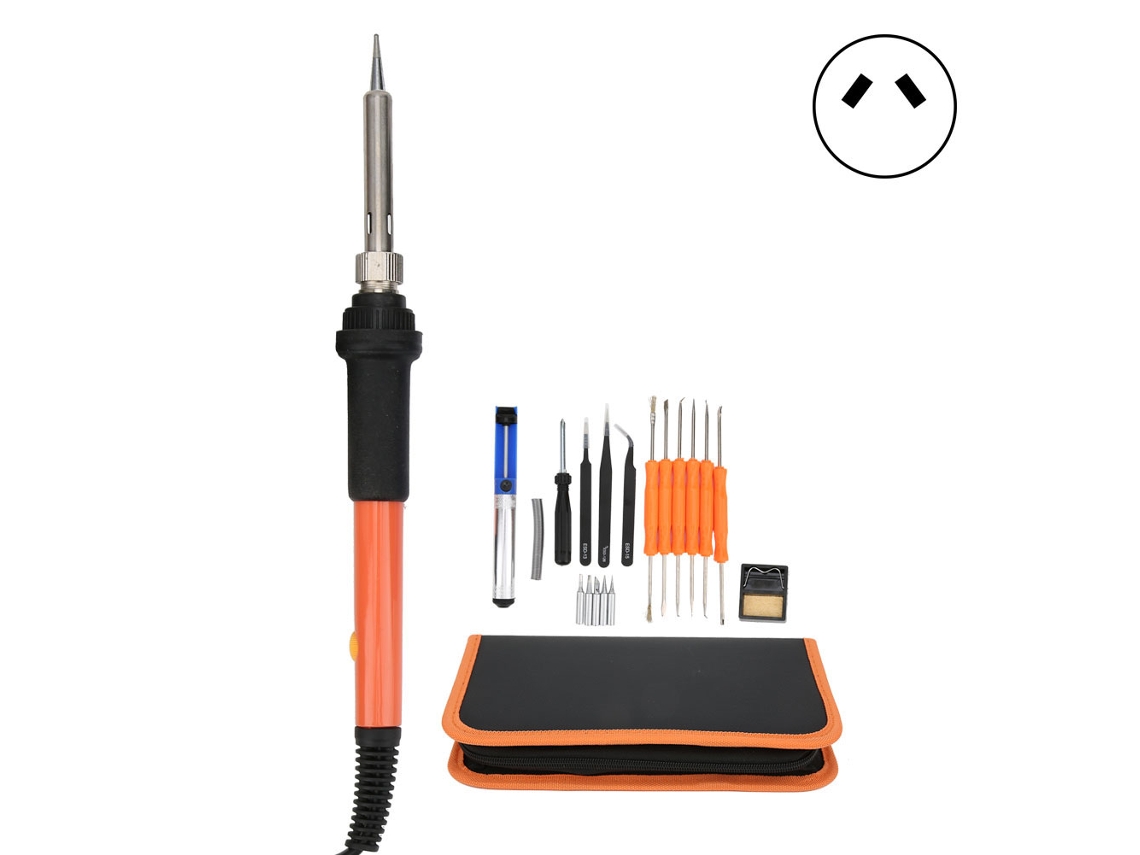 Juego de 20 soldadores eléctricos con temperatura ajustable, sin interruptor, AC220V, enchufe australiano.