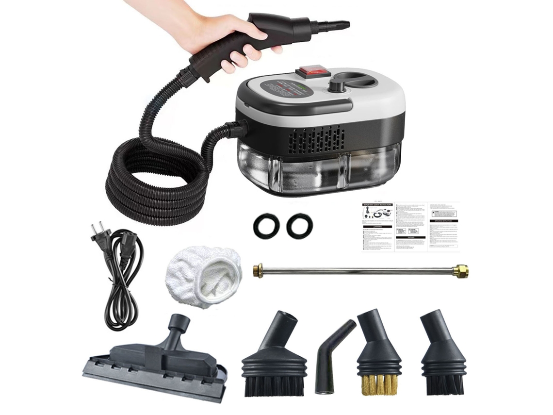 Limpiador Vapor Presurizado 2500w Alta Temperatura,1200ml Tanque Grande (blanco) Chrui