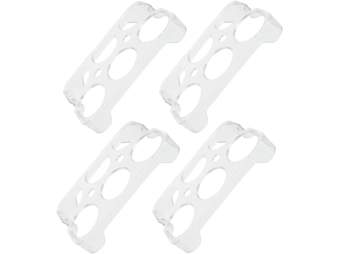 Organizador De Ovos Fixo Para Geladeira, Conjunto De 4 Peças Em Plástico Com Compartimentos