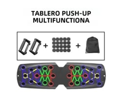 (a2) Tabla De Flexiones Portátil Multifuncional Con Barra De Resistencia Plegable