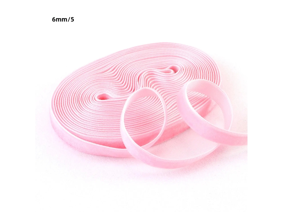 Cinta De Terciopelo Navideña De 5 Yardas (rosa Oscuro, 20 Mm) - Cinta Vintage - Ideal Para Embalaje De Bodas Y Navidad