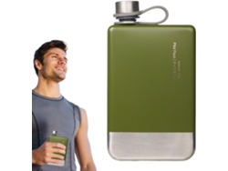 Botellas de agua sin gas de tamaño viaje con superficie de acero inoxidable | Tapa compacta e impermeable Gokoco