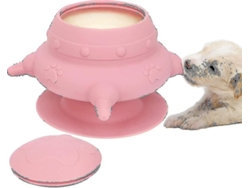 Comedero Para Cachorros Con Bebedero Para Lactancia, Biberones Con 4 Tetinas Para Varios Cachorros, Bebedero De Burbujas Para Perros De 240 Ml.