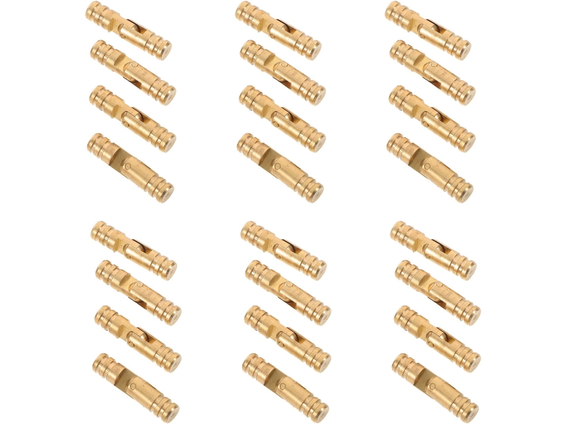 Juego De 30 Bisagras Cilíndricas Ocultas De Cobre De 5x22 Mm Para Joyeros Y Muebles.