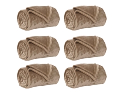 Mantitas De Sofá 6 Uds Camel 220 X 240 Cm Lana