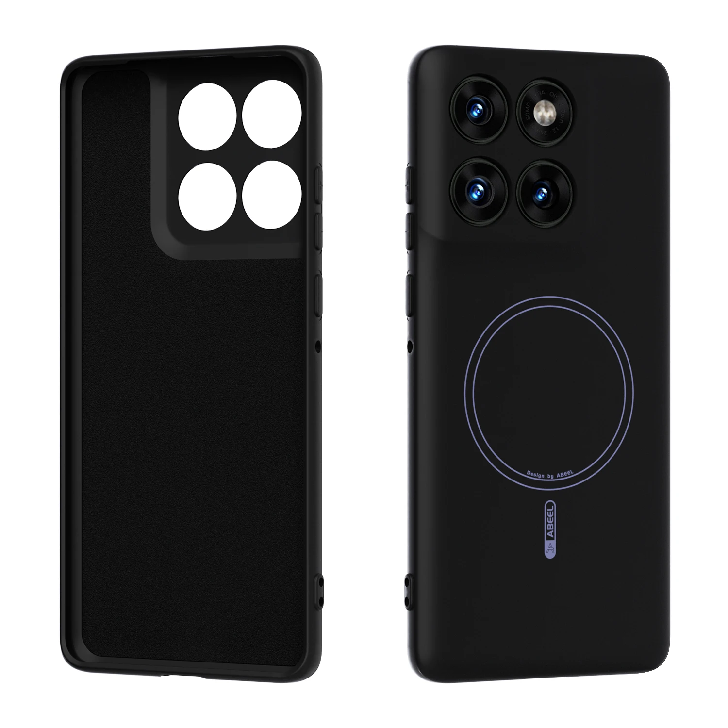 (negro, Motorola Edge 70) Funda De Silicona Líquida Para Teléfono, Funda Protectora Suave Magnética A Prueba De Golpes
