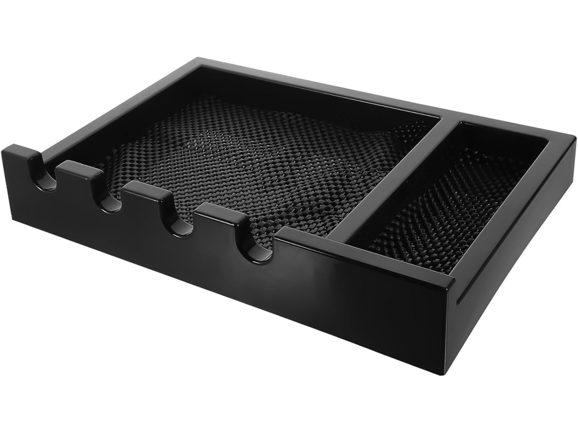 Soporte De Rangement Tondeuse Cheveux Noir Organisateur De Station Coiffure Para Salón Présentoir...