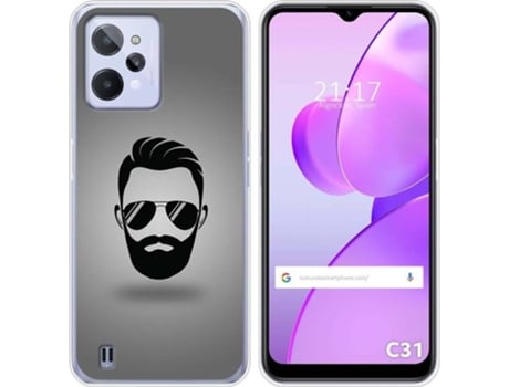Carcasa para Realme C31 TUMUNDOSMARTPHONE Dibujos Barba Multicolor
